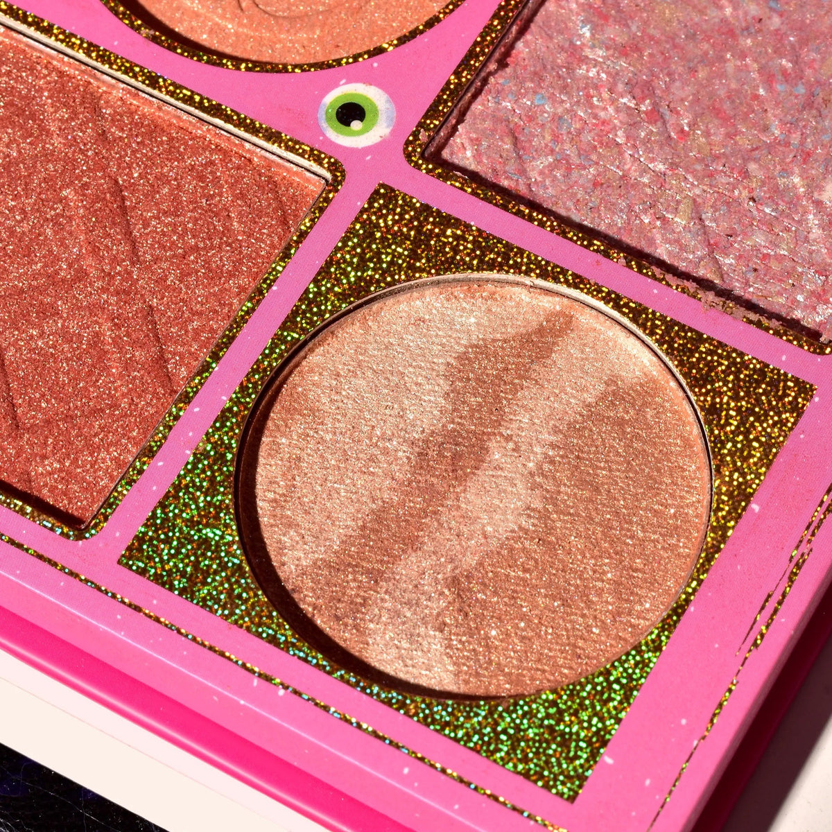 Kevin&Coco Paleta Iluminatoare si Blush, 6 Nuante cu Pigment Ridicat, Colectia Halloween, Pudra Compacta, Varianta B Nude-Rose, 160g