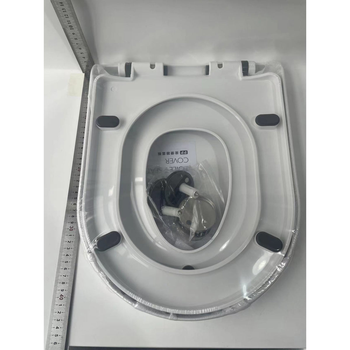 Capac Toaleta 2 in 1 cu Reductie pentru Copii si Adulti, Inchidere Lenta si Silentioasa, Polipropilena PP5, Forma U Patrat, Alb