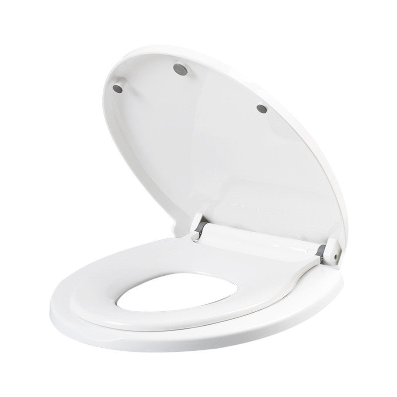 Capac de Toaleta 2 in 1 cu Reductor Copii si Adulti, Coborare Lenta Soft Close, Forma U, Polipropilena PP5, Alb