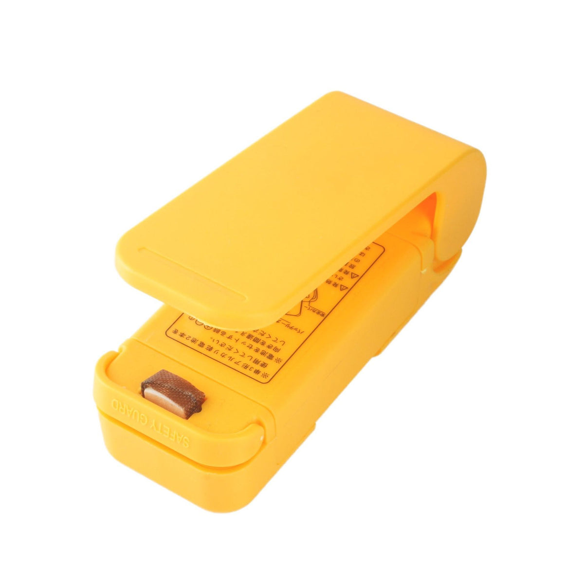Mini Aparat de Sigilat Pungi, Dispozitiv Portabil de Etansare prin Caldura, Spate Magnetic, Material ABS, 9.7x3 cm, Galben