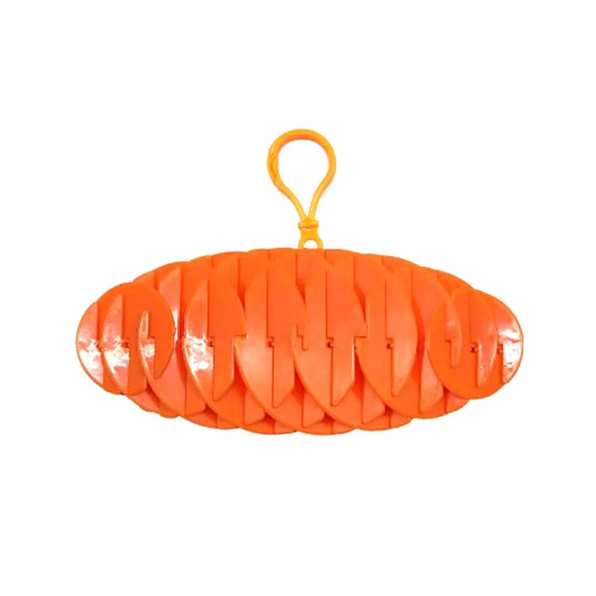 Jucarie Worm Fidget, Anti Stres Decompresie, Plastic, Portocaliu, 6-15.5 cm