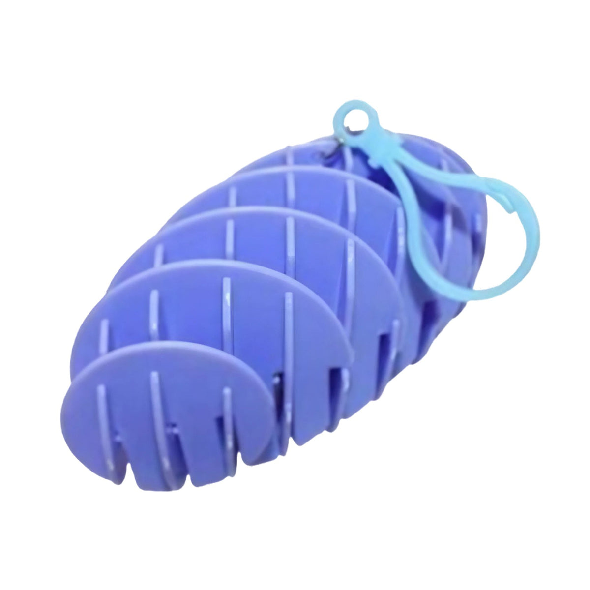 Jucarie Worm Fidget Anti Stres, Decompresie, Plastic, 6-15.5 cm, Albastru Deschis