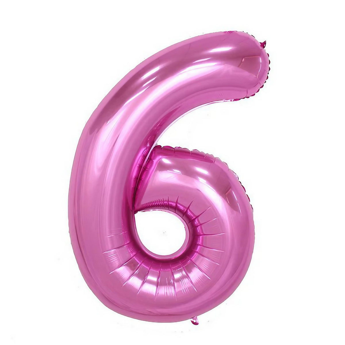 Balon din Folie Cifra 6, Balon Aniversar pentru Aer sau Heliu, Auto-Sigilant, Aluminiu, 81 cm, Mov
