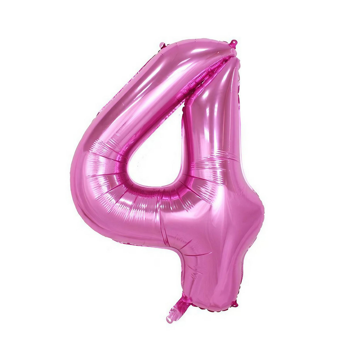 Balon Aniversar Cifra 4, Balon din Folie de Aluminiu pentru Aer sau Heliu, include Pai Umflare, Mov, 81 cm
