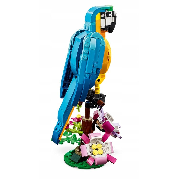Lego Creator Set de Constructie Papagal Exotic 31136, Jucarie Interactiva cu Aripi si Coada Mobile, Plastic, 360 Piese, Multicolor, +7 Ani