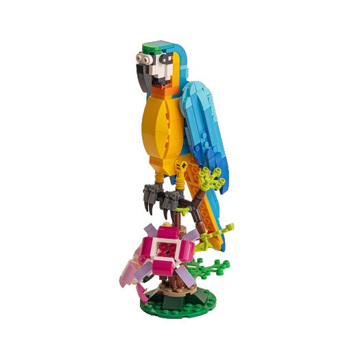 Lego Creator Set de Constructie Papagal Exotic 31136, Jucarie Interactiva cu Aripi si Coada Mobile, Plastic, 360 Piese, Multicolor, +7 Ani