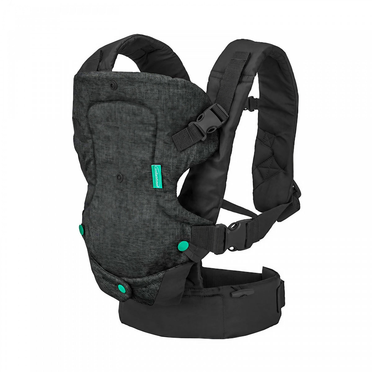 Marsupiu Ergonomic, Multifunctional 4 in 1, Pozitie Corecta Formă M cu Suport Lombar si Cervical, 6-36 Luni, 3.5-15 kg, Negru