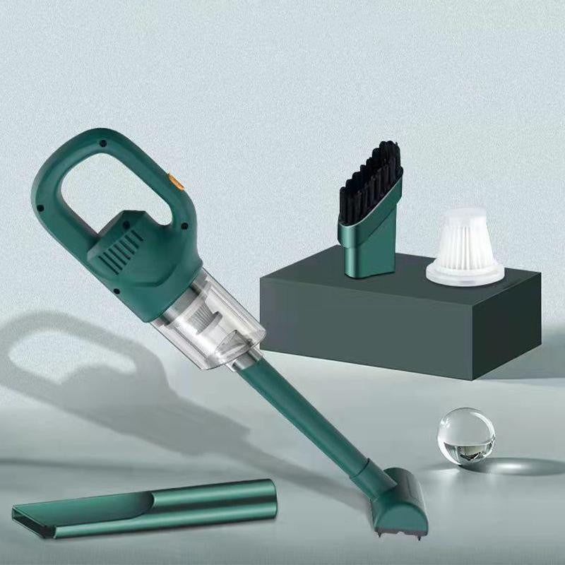 Aspirator Portabil Fara Fir, Putere 120 W si 50 kPa, Incarcare USB, Autonomie 45 min, Pentru Casa si Masina, Verde