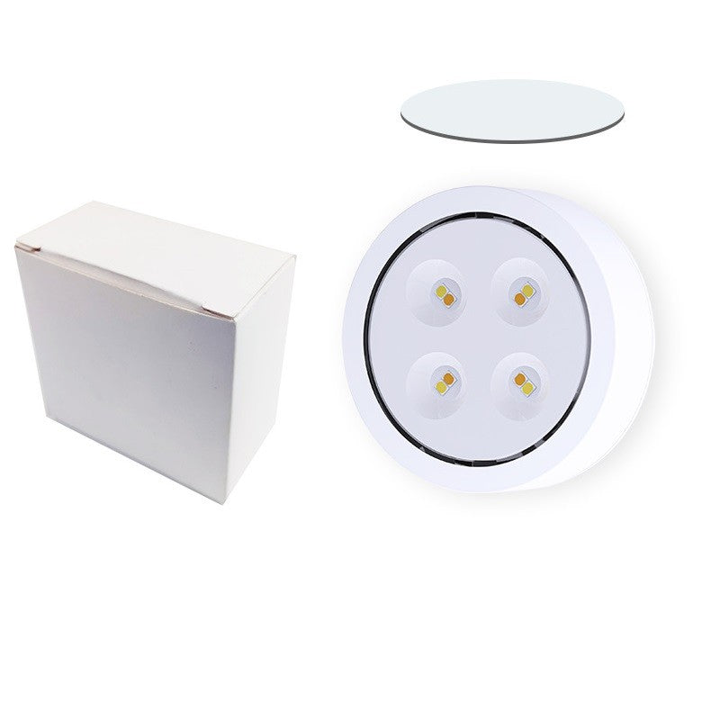 Set de 6 Lampi LED Fara Fir cu Telecomanda, Iluminat sub Corpuri Mobile, Temporizator si Intensitate Reglabila, 3 Moduri Lumina, Plastic, Alb, Set 6 Bucati