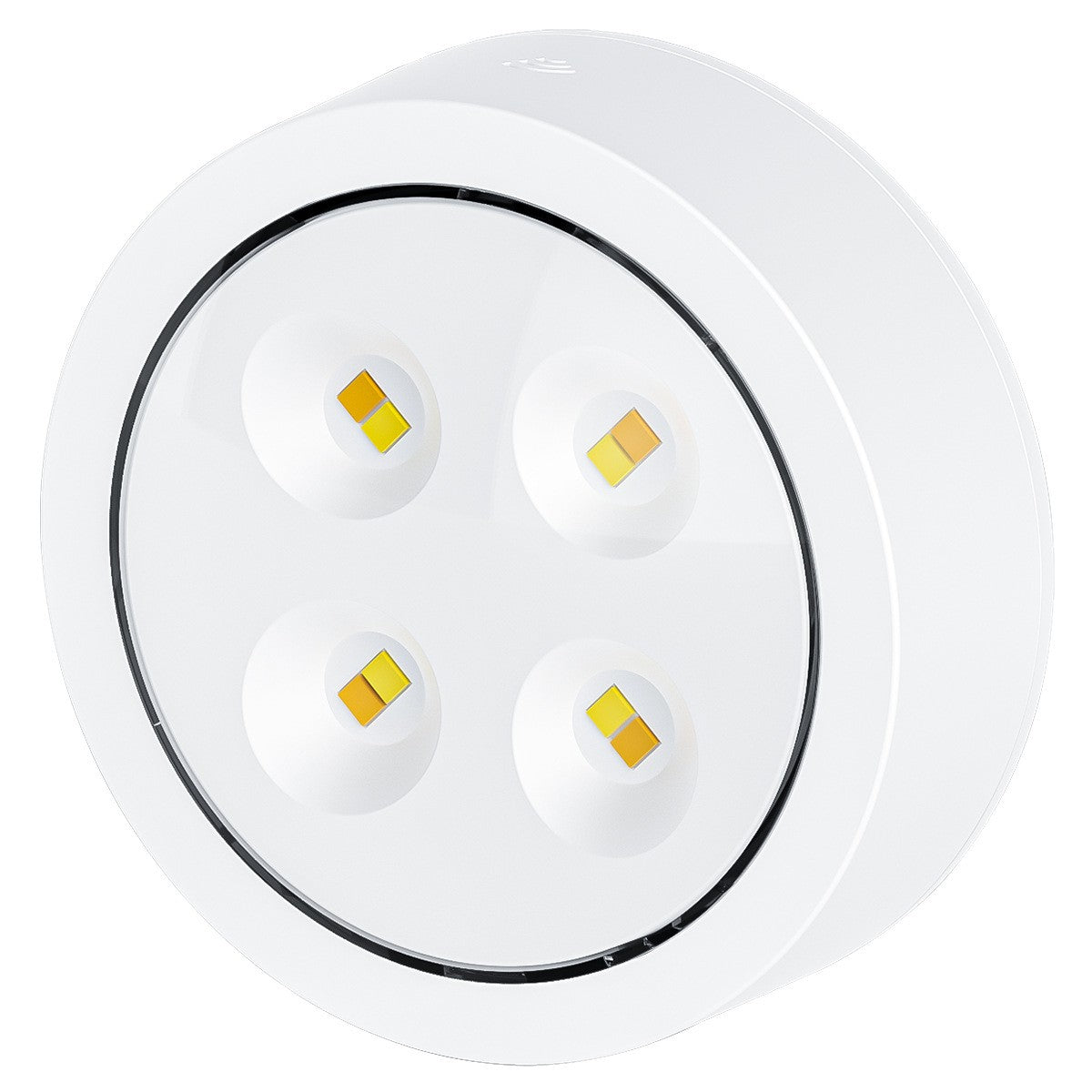 Set de 6 Lampi LED Fara Fir cu Telecomanda, Iluminat sub Corpuri Mobile, Temporizator si Intensitate Reglabila, 3 Moduri Lumina, Plastic, Alb, Set 6 Bucati