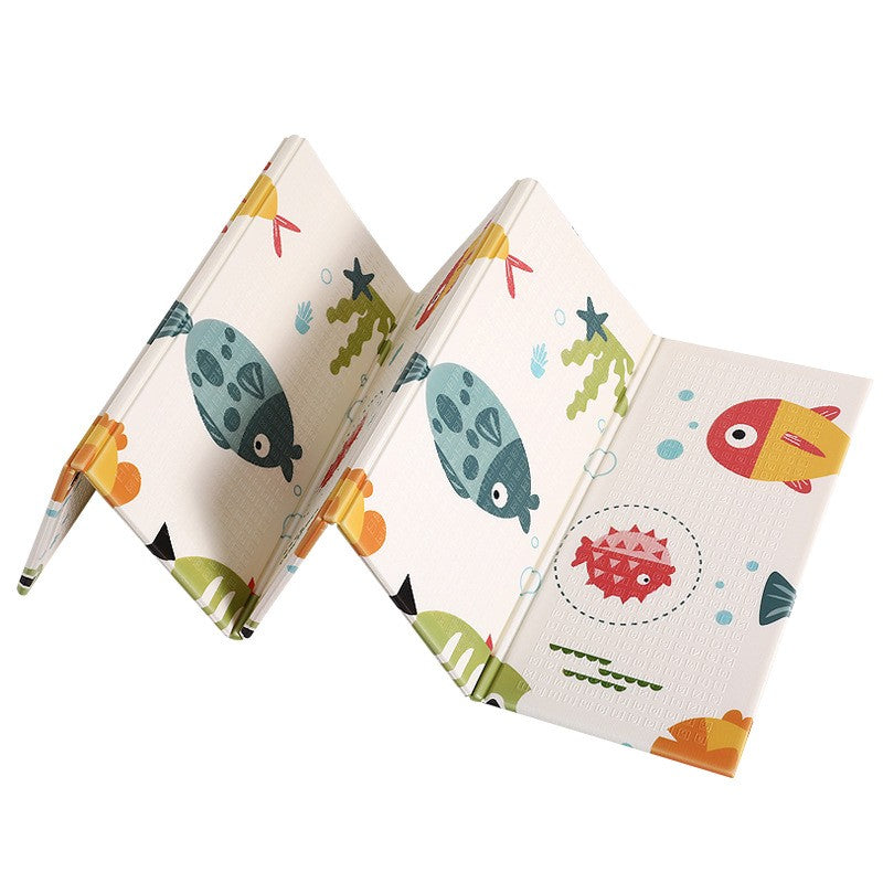 Covor din Spuma pentru Copii, Pliabil cu Doua Fete, Suprafata Antiderapanta si Impermeabila, Protectie Termica, Material XPE Ecologic, 180 x 200 cm