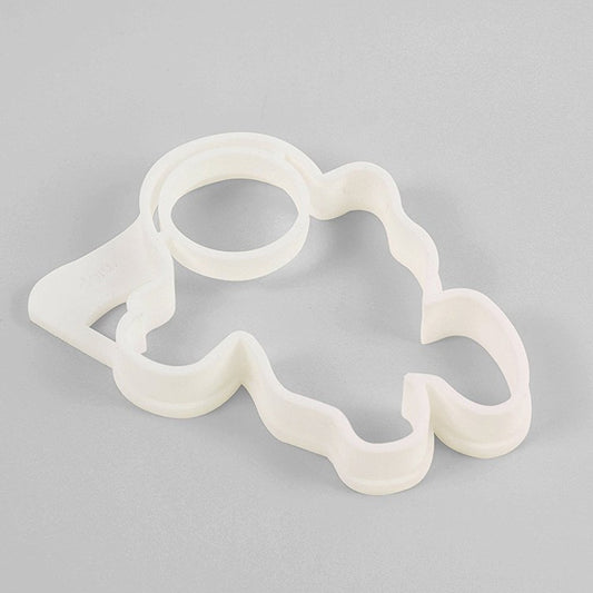 Forma Silicon pentru Omleta si Clatite, Model Astronaut pentru Copii, Accesoriu Decorare Alimente, Material Ecologic Non-Toxic, 15 x 11.5 x 2 cm, Alb