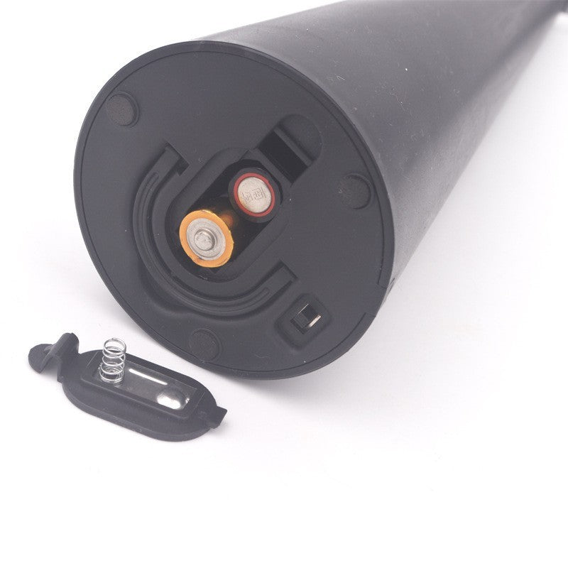 Ventilator Exterior Repelent pentru Muste si Tantari, Dispozitiv Anti-Insecte cu Palete Moi si Benzi Reflectorizante, Alimentare USB sau Baterii, 9 x 9 x 25 cm, Negru