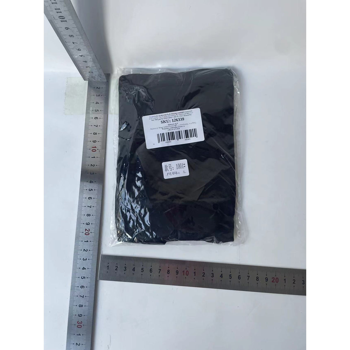 Lenjerie Modelatoare pentru Abdomen, Chilot cu Talie Inalta si Corset, Efect Push-Up si Sculptare 360 Grade, Nailon Elastic, Negru, Marimea L