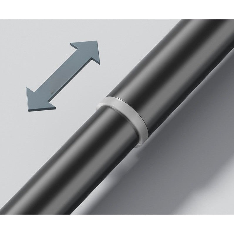 Bara Telescopica Multifunctionala, Extensibila 220-240 cm, Montare Fara Perforare, Otel Inoxidabil si ABS, Suport Haine sau Perdea Dus, Diametru 25 mm, Gri