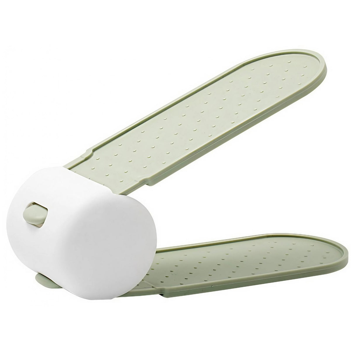 Suport Pantofi Reglabil, Organizator Incaltaminte cu Doua Straturi pentru Economisire Spatiu, Plastic Antiderapant, 28x18x11 cm, Verde