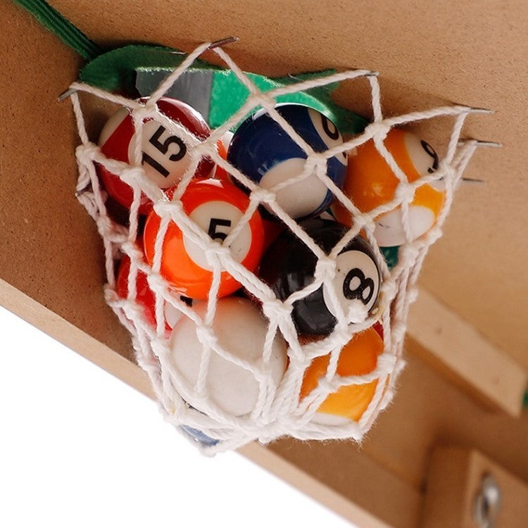 Mini Masa de Biliard pentru Copii, Joc de Indemanare Compact si Portabil, Set Complet cu 2 Tacuri si 16 Bile, Multicolor, 69x37x60 cm