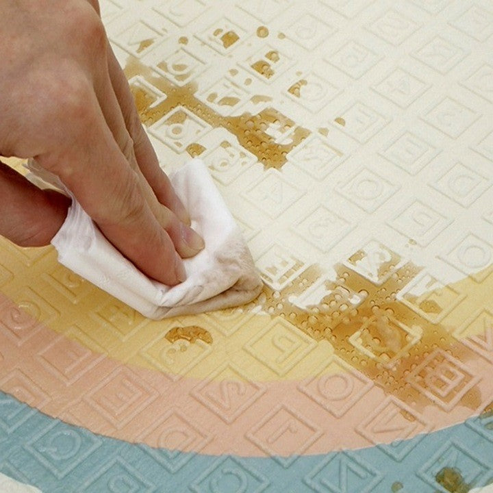 Covoraș de Joacă pentru Copii Termic, Reversibil cu 2 Fețe, Impermeabil și Antiderapant, Spumă XPE, Model Lumea Animalelor și Călătorie pe Mare, 200 x 180 x 0.8 cm, Multicolor