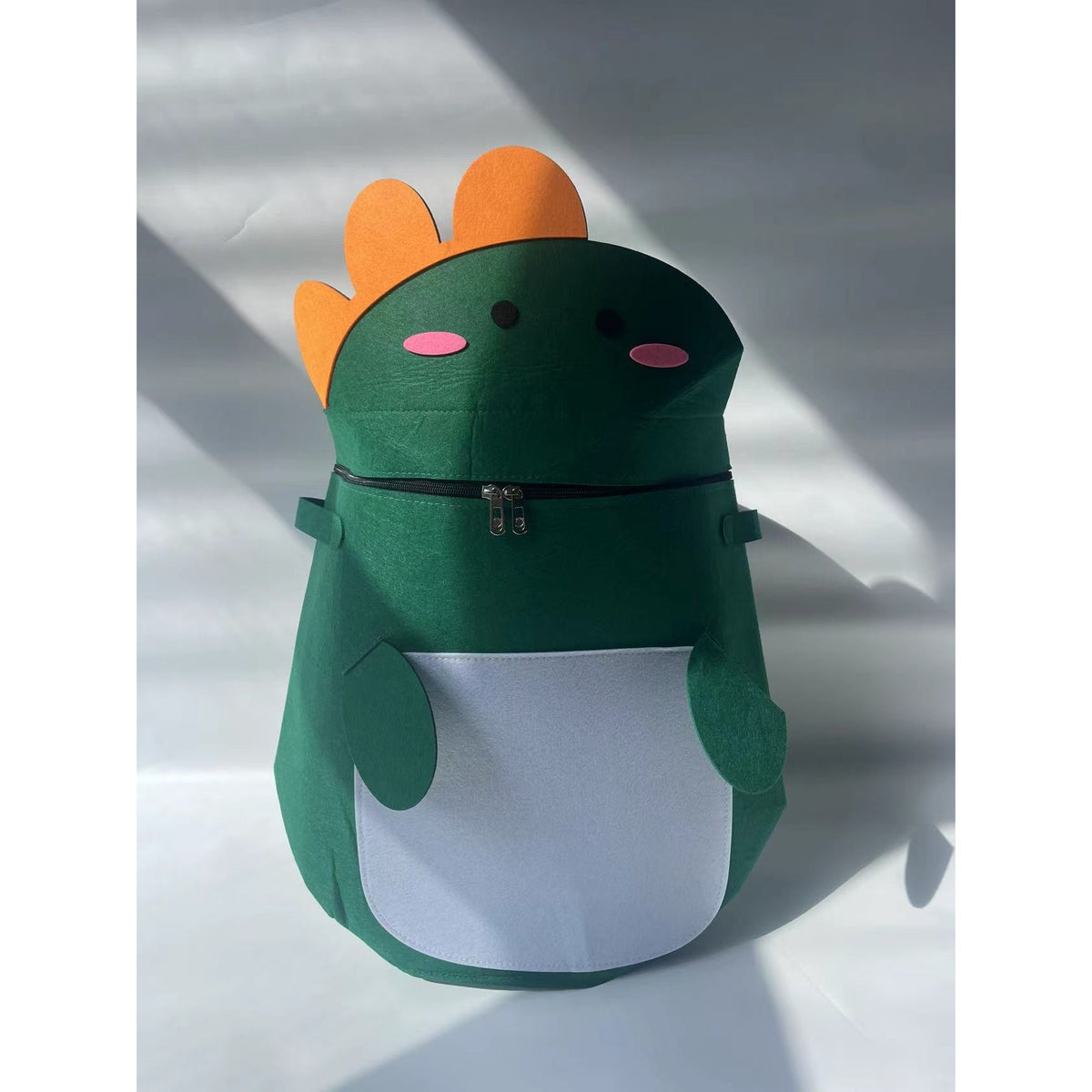 Cutie Depozitare Jucarii si Lego 2in1 cu Covor de Joaca, Sac Impermeabil cu Manere si Sfori, Poliester, Inaltime 40cm, Diametru 150cm, Model Dinozaur, Verde