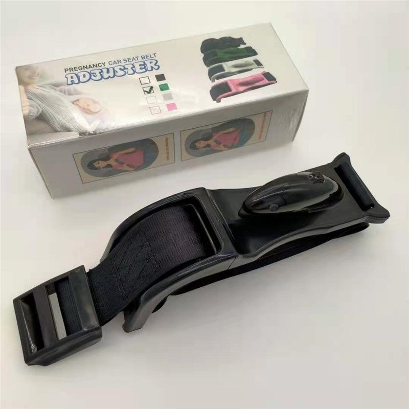 Adaptor Centura Siguranta Gravide, Deviator Protectie Abdomen si Postoperator, Universal si Ajustabil, Material ABS si Textil, 160 cm, Negru