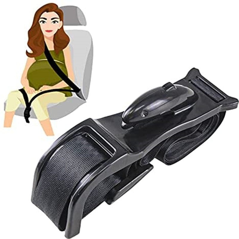 Adaptor Centura Siguranta Gravide, Deviator Protectie Abdomen si Postoperator, Universal si Ajustabil, Material ABS si Textil, 160 cm, Negru