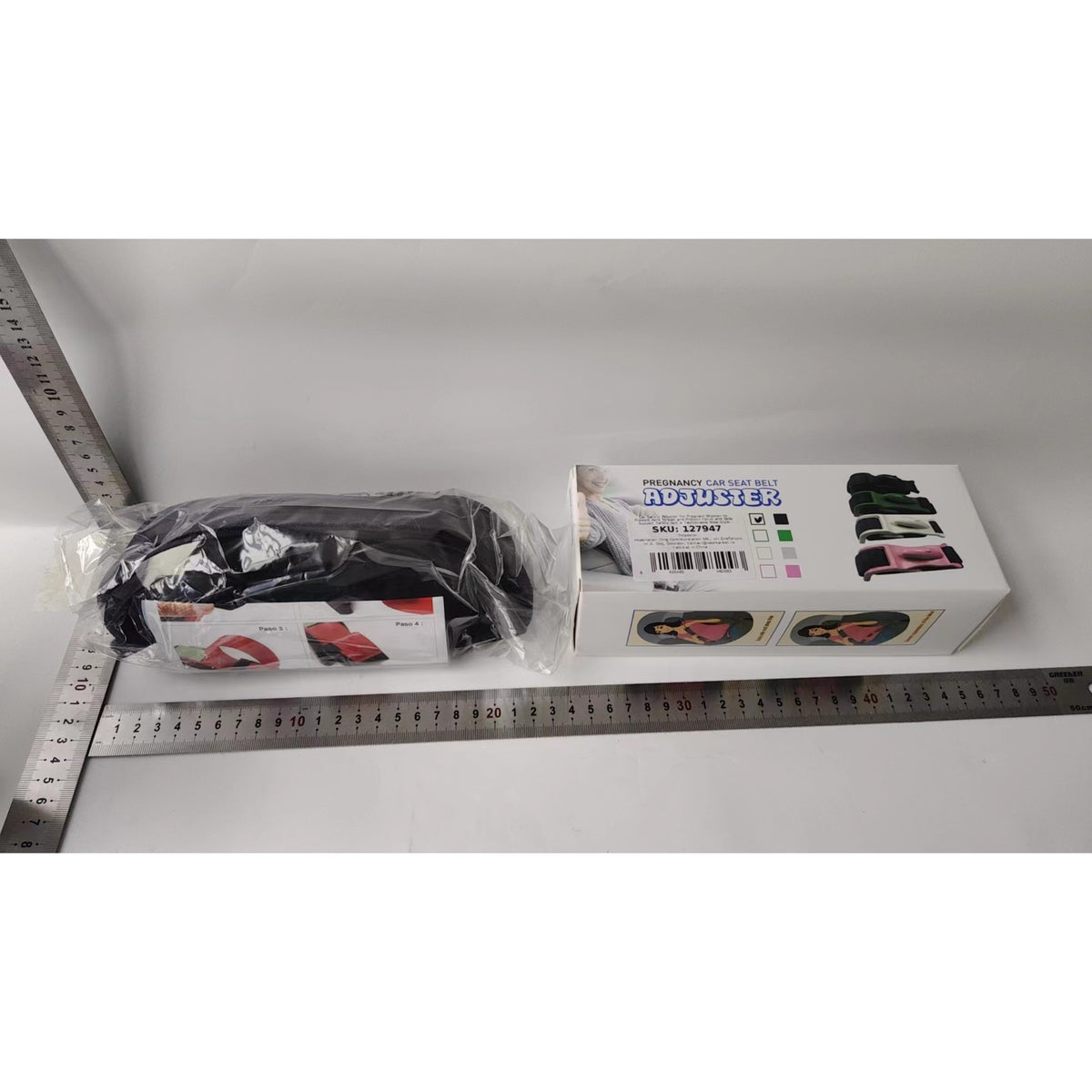 Adaptor Centura Siguranta Gravide, Deviator Protectie Abdomen si Postoperator, Universal si Ajustabil, Material ABS si Textil, 160 cm, Negru
