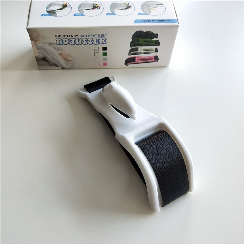 Deviator Centura Siguranta Gravide, Adaptor Ajustabil pentru Protectie Abdominala si Confort Maternitate, Material ABS, 160 cm, Model Delfin, Alb