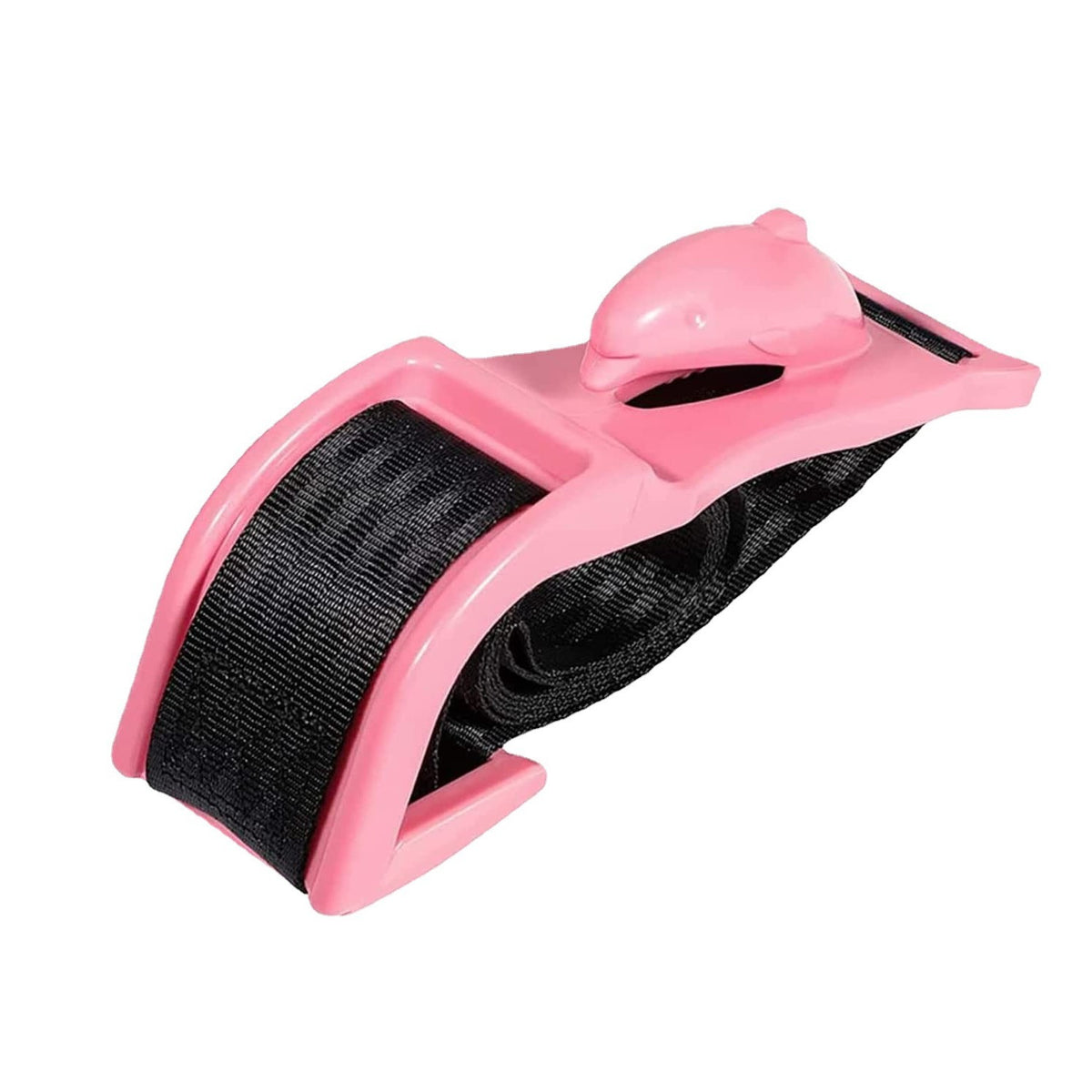Deviator Centura de Siguranta pentru Gravide, Adaptor Ajustabil Auto pentru Protectie Abdominala, Material ABS, Lungime 160 cm, Model Delfin, Roz
