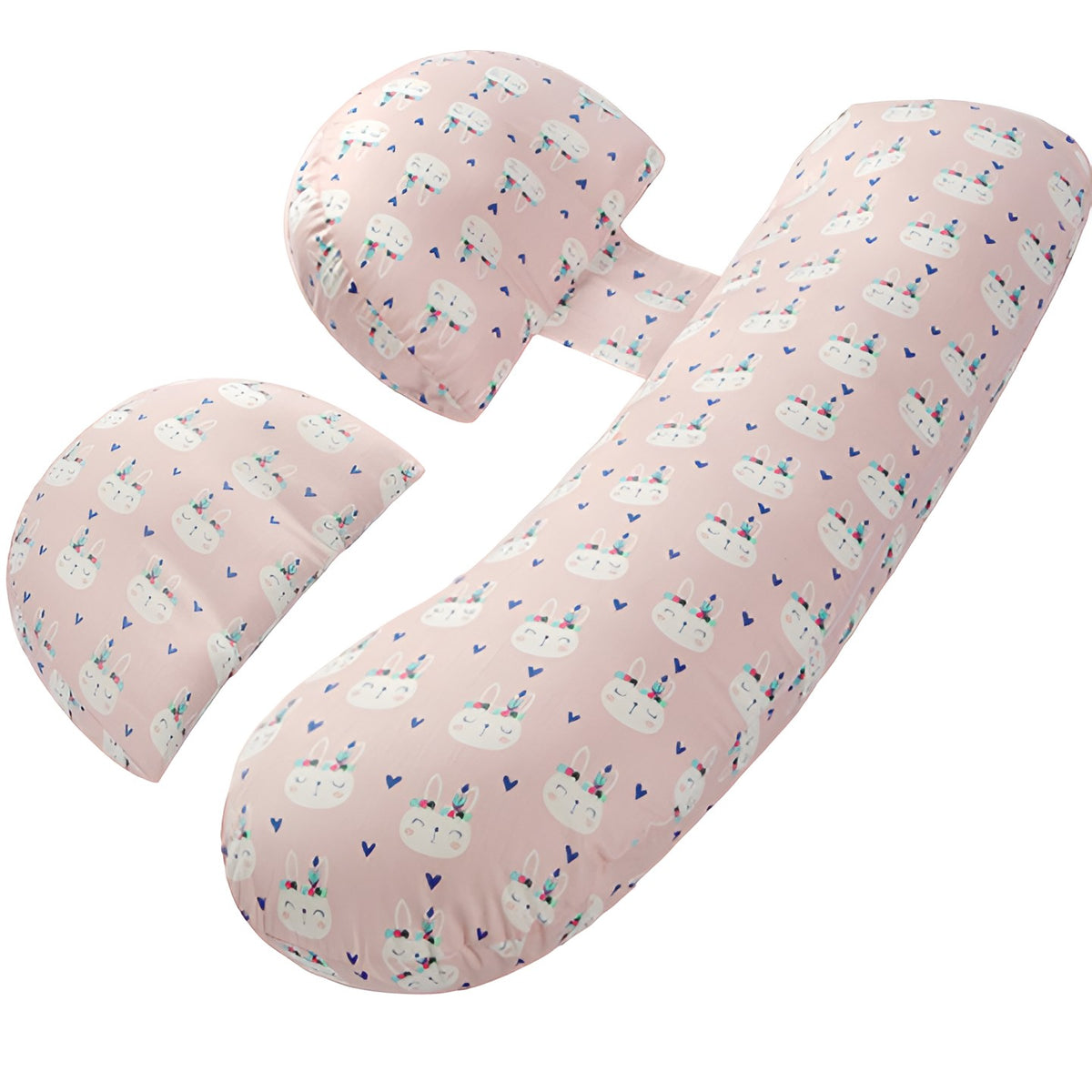 Proactive, Perna Gravide si Alaptare, Utilizare Multifunctionala Forma H si U, Latime Ajustabila si Reglabila, Husa Detasabila, Material Textil cu Umplutura Poliester, Roz Deschis