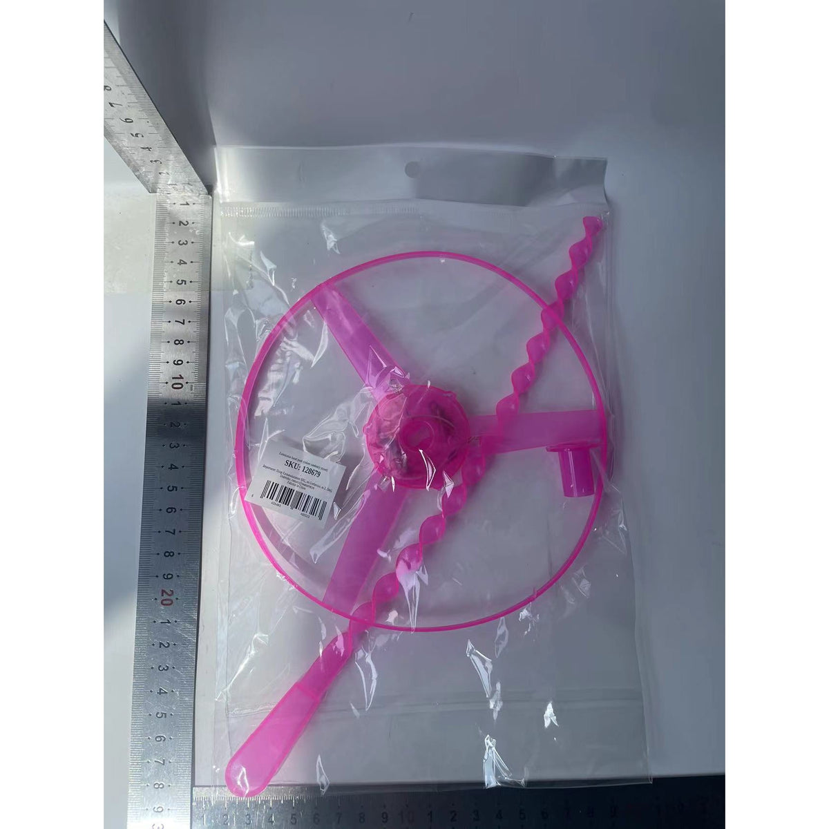 Jucarie Disc Zburator cu Lumini LED, Aruncator Manual pentru Copii, Activitati in Aer Liber, Plastic Durabil, Roz