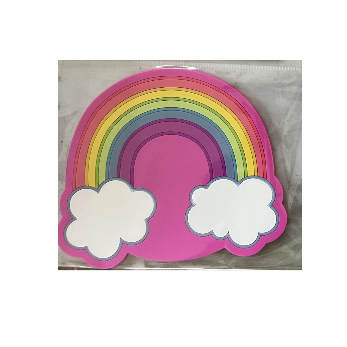 Suport pentru Pahar si Cana, Model Curcubeu, Protectie Termica Rezistenta la Caldura, PVC Moale Anti-alunecare, 18.5 x 18.5 cm, Multicolor