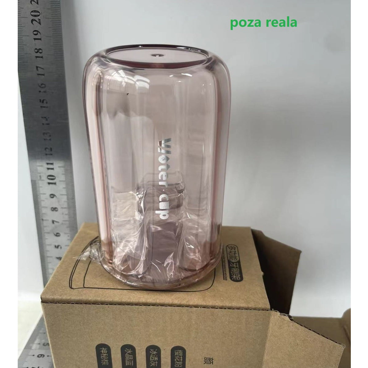 Suport Multifunctional 2 in 1 pentru Periuta de Dinti si Pasta, Organizator Baie cu Montare pe Perete fara Gaurire, Pahar Inclus, PET si Silicon, 10.4 x 7.3 x 7.3 cm, Roz