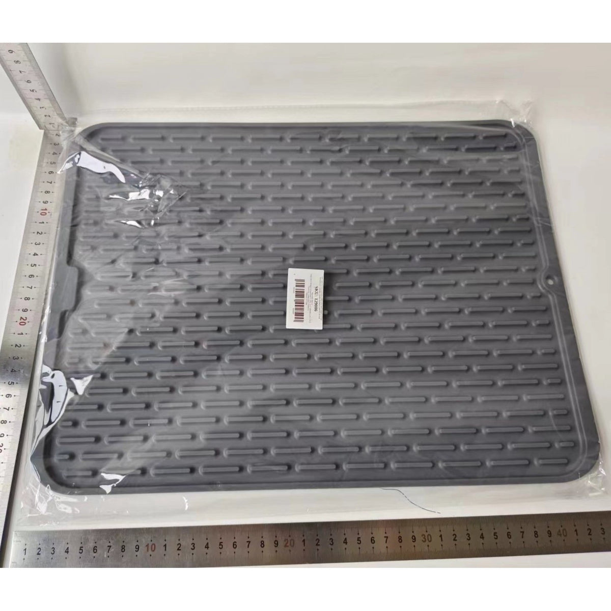 Covoras Scurgere Vase din Silicon, Suport Termorezistent pentru Blat, Material Flexibil si Izolator, 43x32.5 cm, Negru