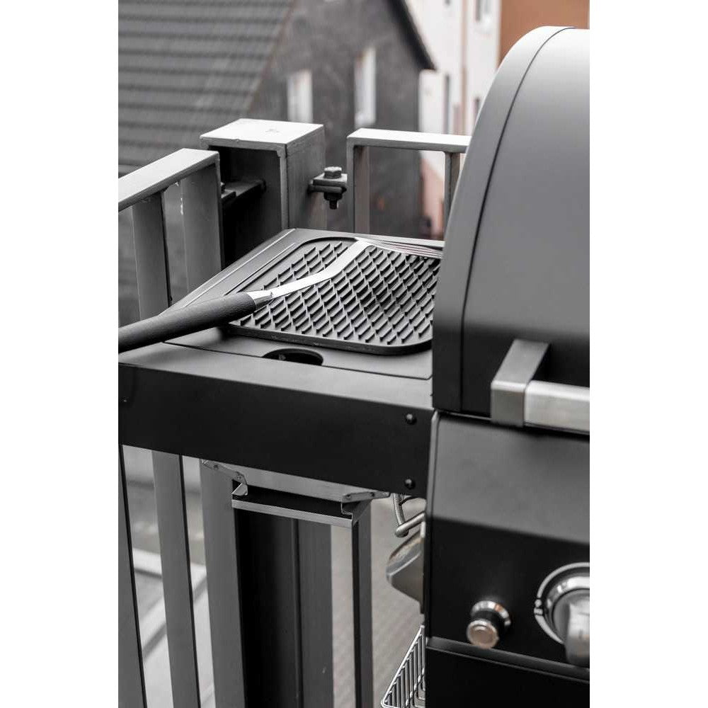 Covoras Scurgere Vase, Suport Termoizolant pentru Blat Bucatarie, Silicon Flexibil Rezistent la Caldura, 30x24 cm, Negru