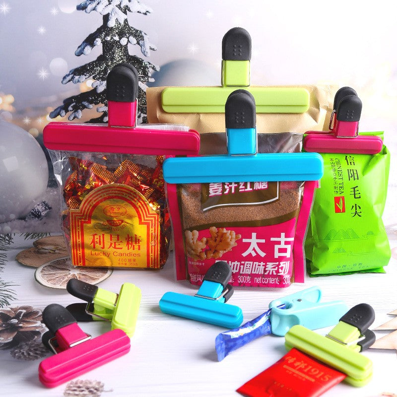 Clește Multifuncțional pentru Sigilarea Pungilor, Clip Etanș pentru Snack-uri și Alimente, Design Ergonomic, Plastic Rezistent, 15x7.5 cm, Albastru