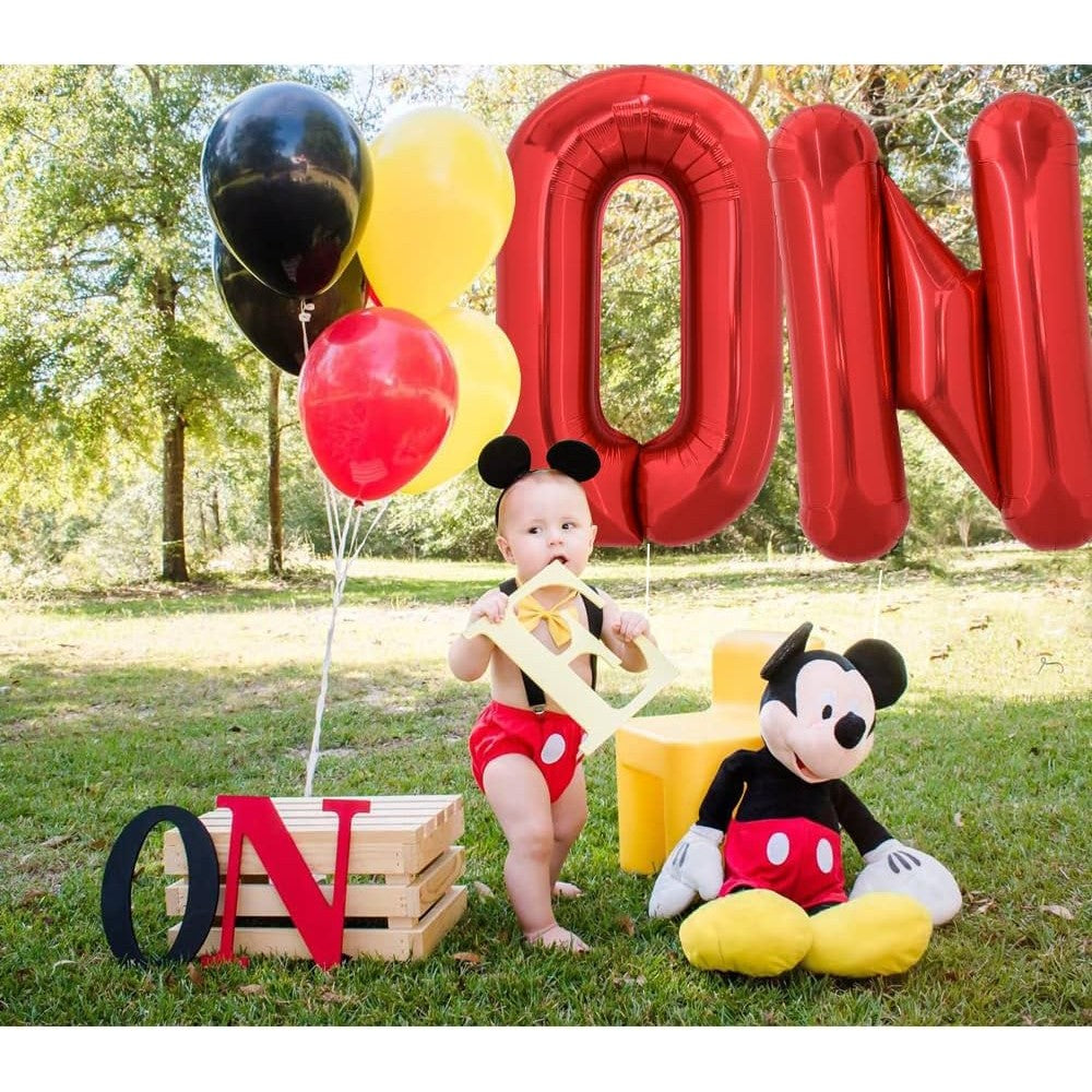 Balon Folie Metalizata Litera O, Decoratiune Petrecere si Aniversare, Umflare Aer sau Heliu, Include Pai, Material Rezistent, 40 cm, Rosu
