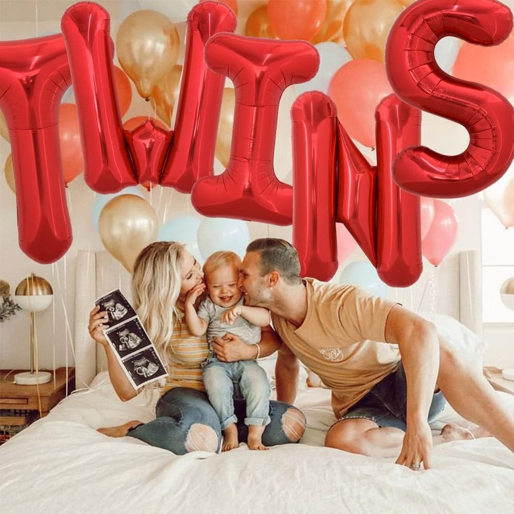 Balon Folie Metalizata Litera S, Decoratiune Petrecere Aniversara, Umflare cu Heliu sau Aer, Include Pai, 40 cm, Rosu
