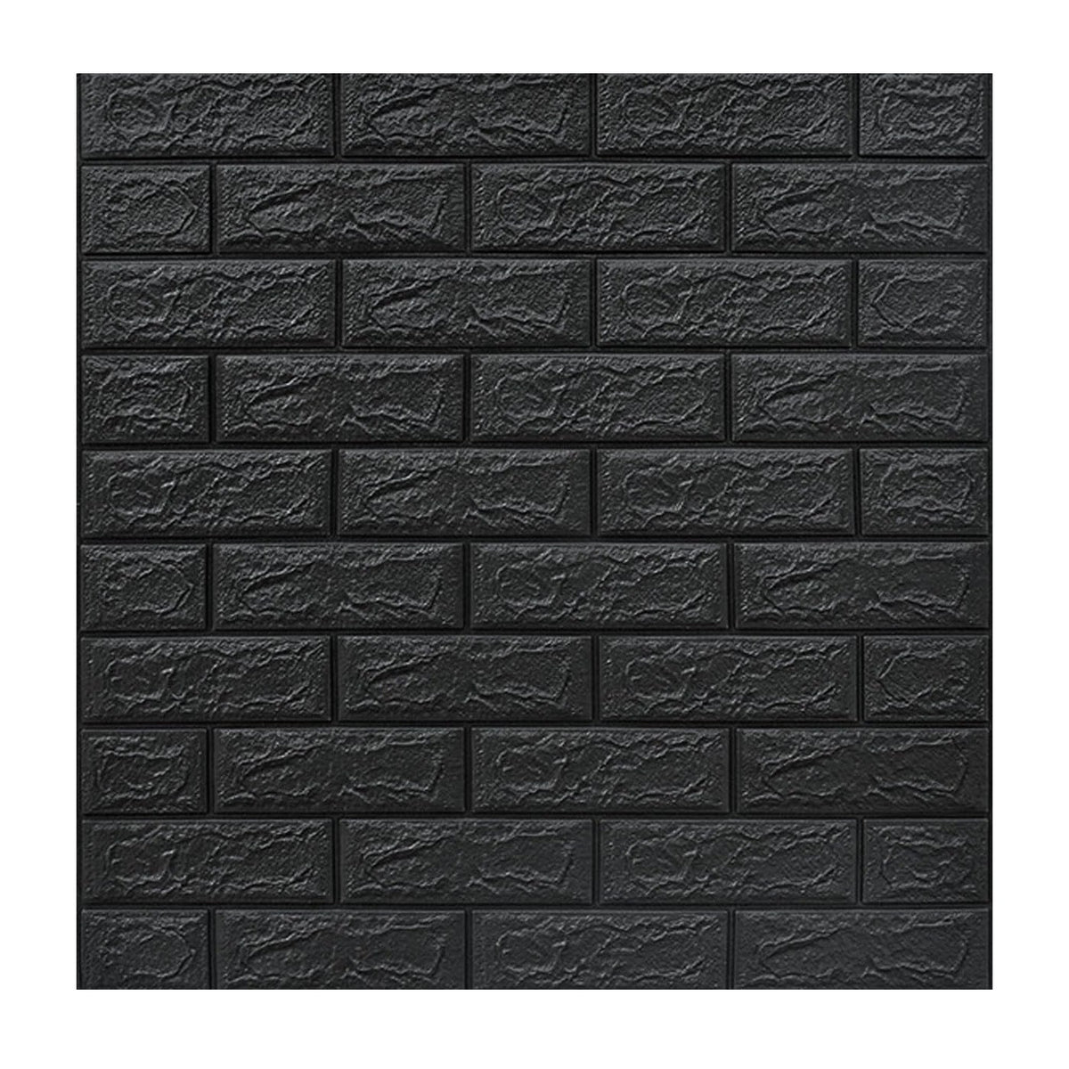 Set Tapet 3D Autoadeziv, Panouri Perete Model Caramida, Spuma Polietilena XPE, Impermeabil si Izolant, 70 x 77 cm, Grosime 3 mm, Gri Antracit, Set 10 Placi, 5.3 mp