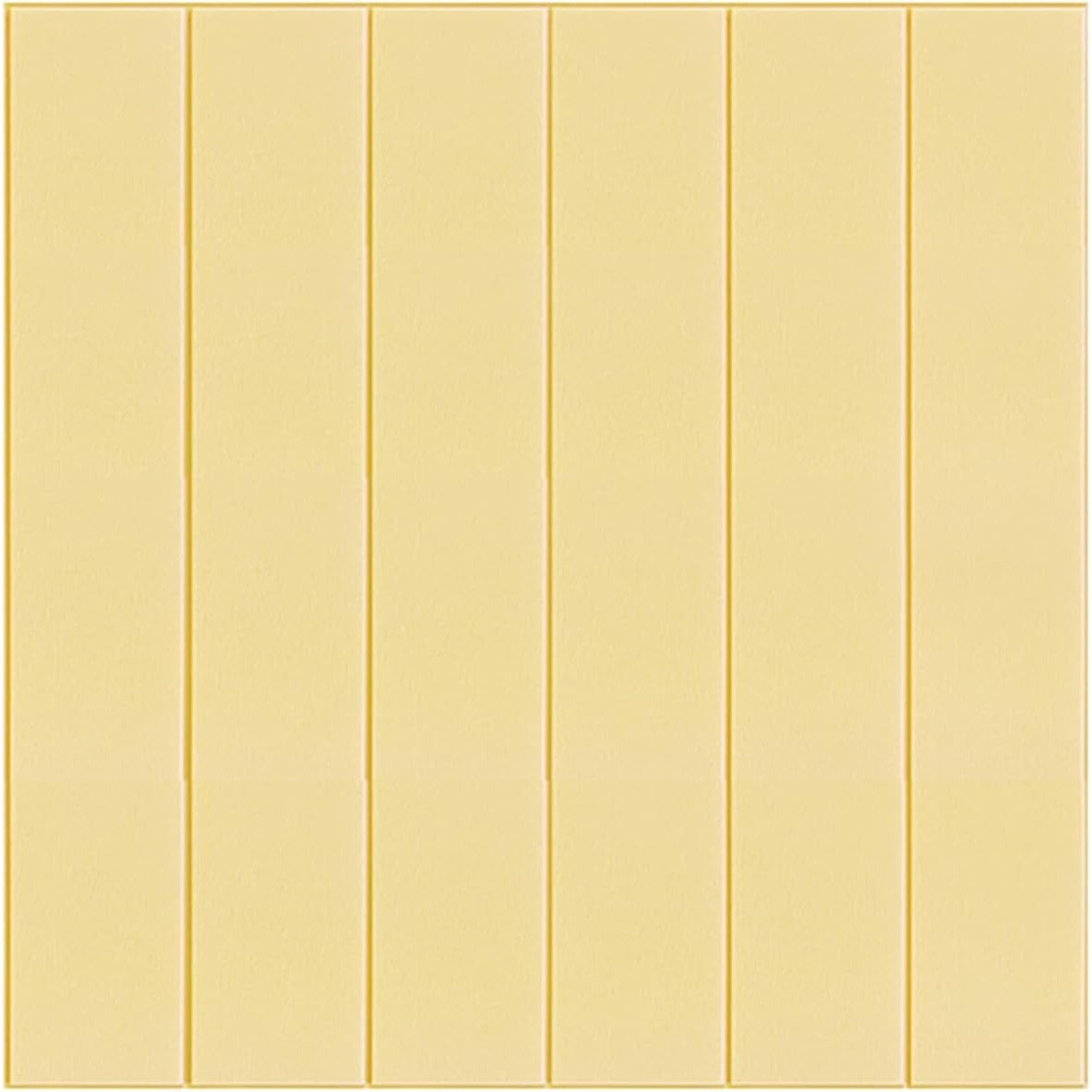 Tapet 3D Autoadeziv Tip Placi de Lemn, Panouri Decorative din Rasina Ecologica, Izolatie Fonica si Termica, Rezistent la Apa, 70 x 70 cm, Grosime 3 mm, Set 10 Bucati, 4.9 mp, Crem Deschis