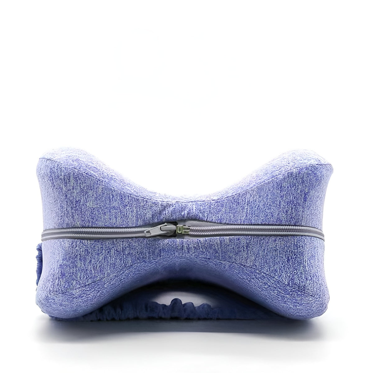 Pernă Ortopedică pentru Picioare și Genunchi, Design Ergonomic în Formă de Inimă cu Curea Anti-cădere, Spumă cu Memorie Termo-elastică, 25x23x13 cm, Albastru