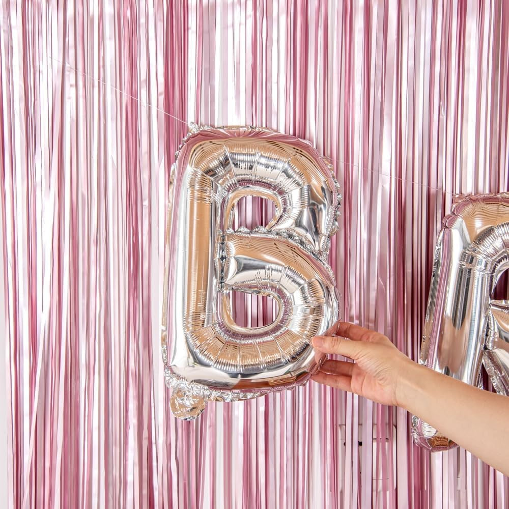Balon Folie Metalizata Litera B, 80 cm, Umflare Heliu sau Aer, Include Pai, Aluminiu, Argintiu