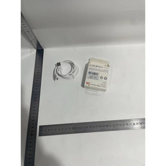 Cablu Date si Incarcare Rapida Model SX-23 Compatibil Apple iPhone Seria 5-14, Cip Protectie Supratensiune, Invelis Rezistent TPE, 5V, 3A, 1 m, Alb