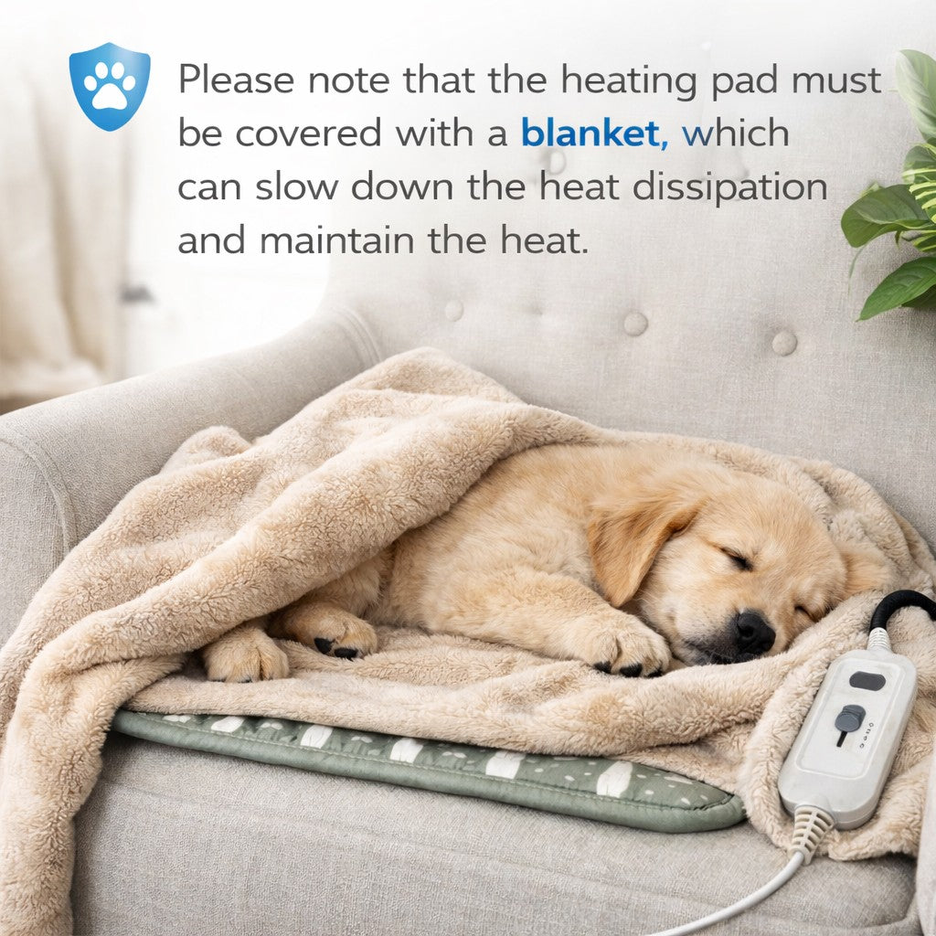 Patura Electrica pentru Animale de Companie, Perna Incalzita pentru Caini si Pisici, 3 Trepte de Temperatura, Protectie PVC, Suprafata Anti-Alunecare, 28 W, 45 x 45 cm, Gri
