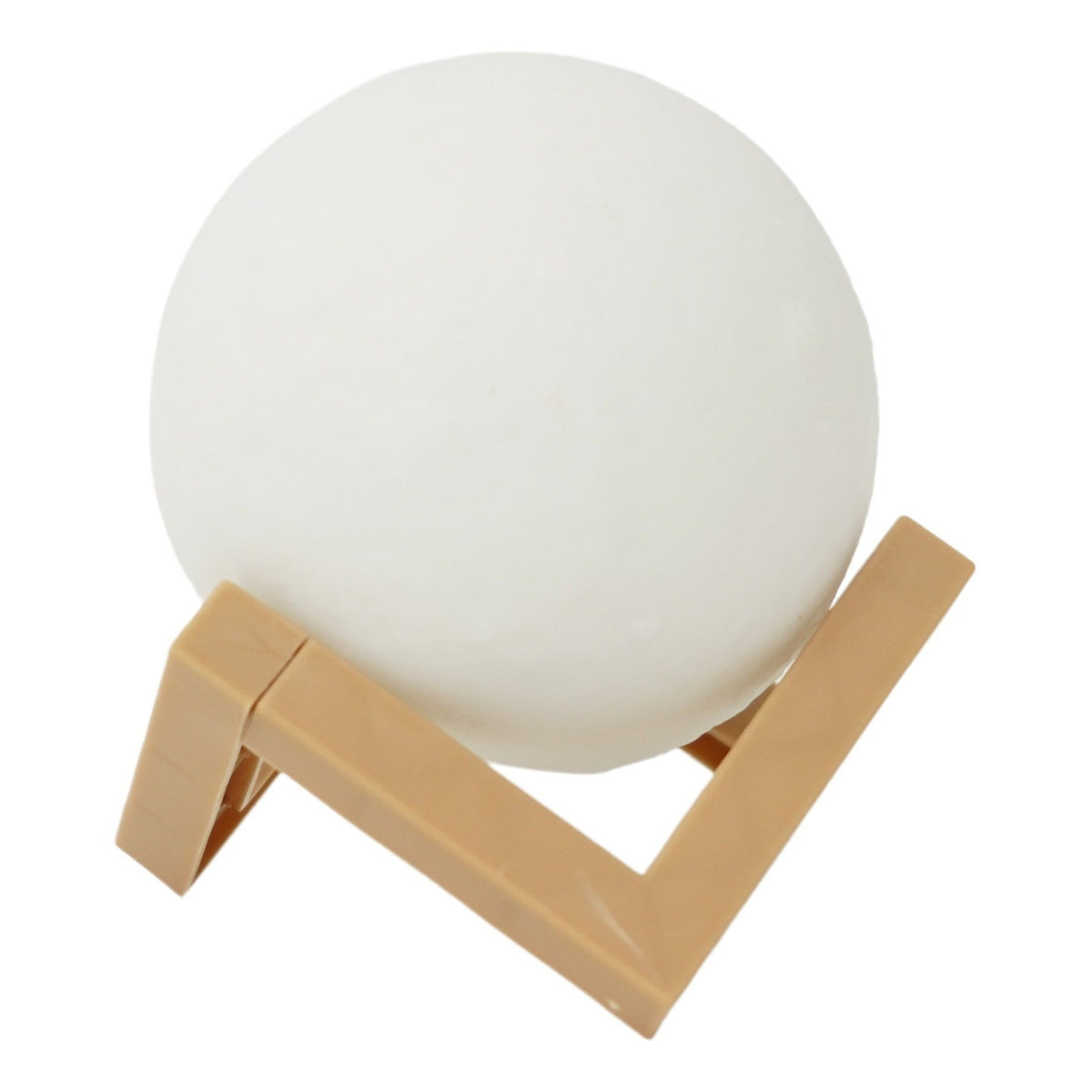 Lampa de Veghe 3D Moon Light, Design Luna Realista, Iluminare LED Portabila, Alimentare Baterii cu Stativ Inclus, Alb Rece, 8 cm