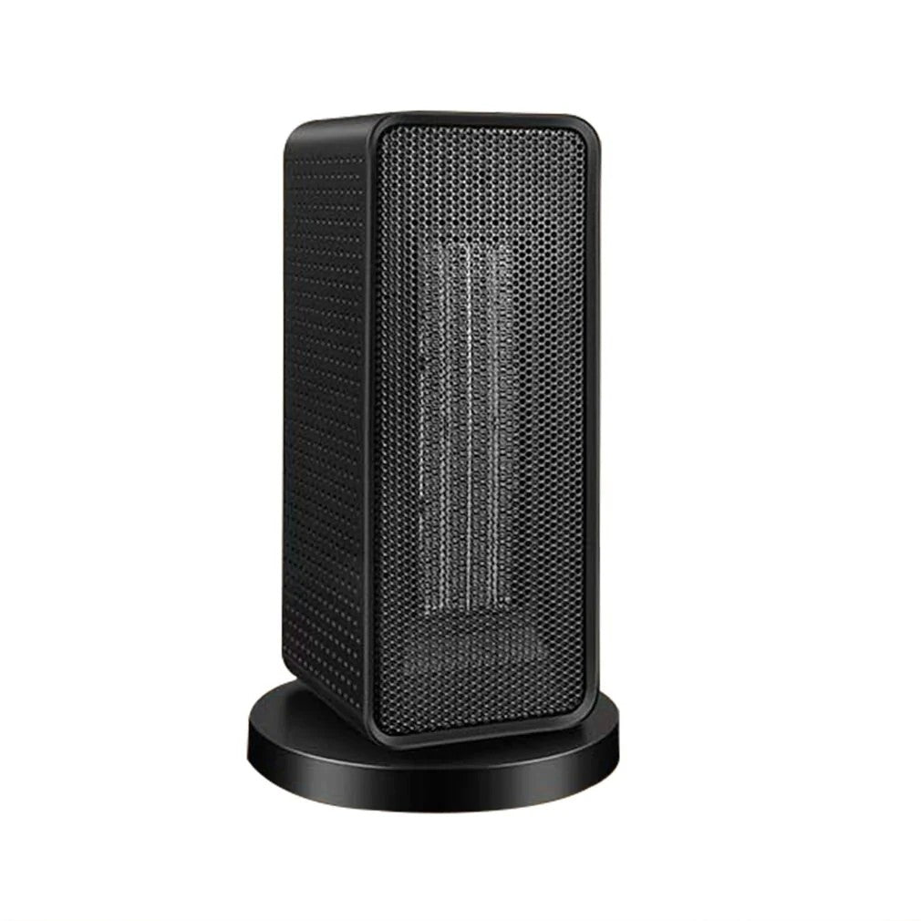 Aeroterma Electrica Ceramica PTC, Radiator Portabil 1200 W, Termostat Reglabil, 3 Trepte de Putere, Protectie Supraincalzire, Acoperire 20 m2, Negru, 16x16x28.5 cm