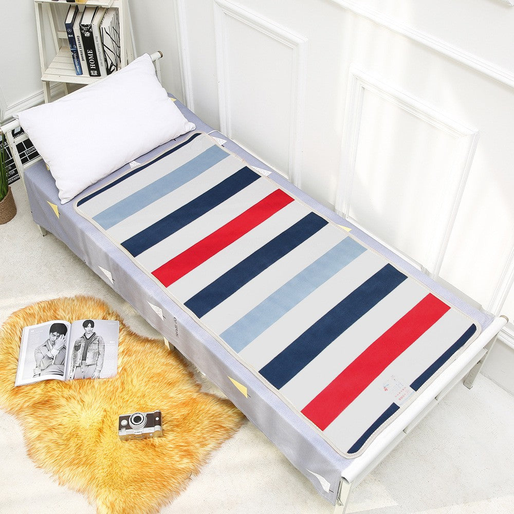 Patura Electrica Simpla, Incalzire Rapida cu 3 Trepte de Temperatura, Material Flanel Moale, Putere 90 W, 150 x 120 cm, Multicolor