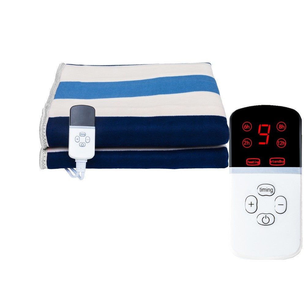 Patura Electrica Dubla, Putere 180 W, 3 Trepte de Temperatura, Control Unic, Material Flanel Moale, Alimentare AC 230V, 200 x 180 cm, Multicolor