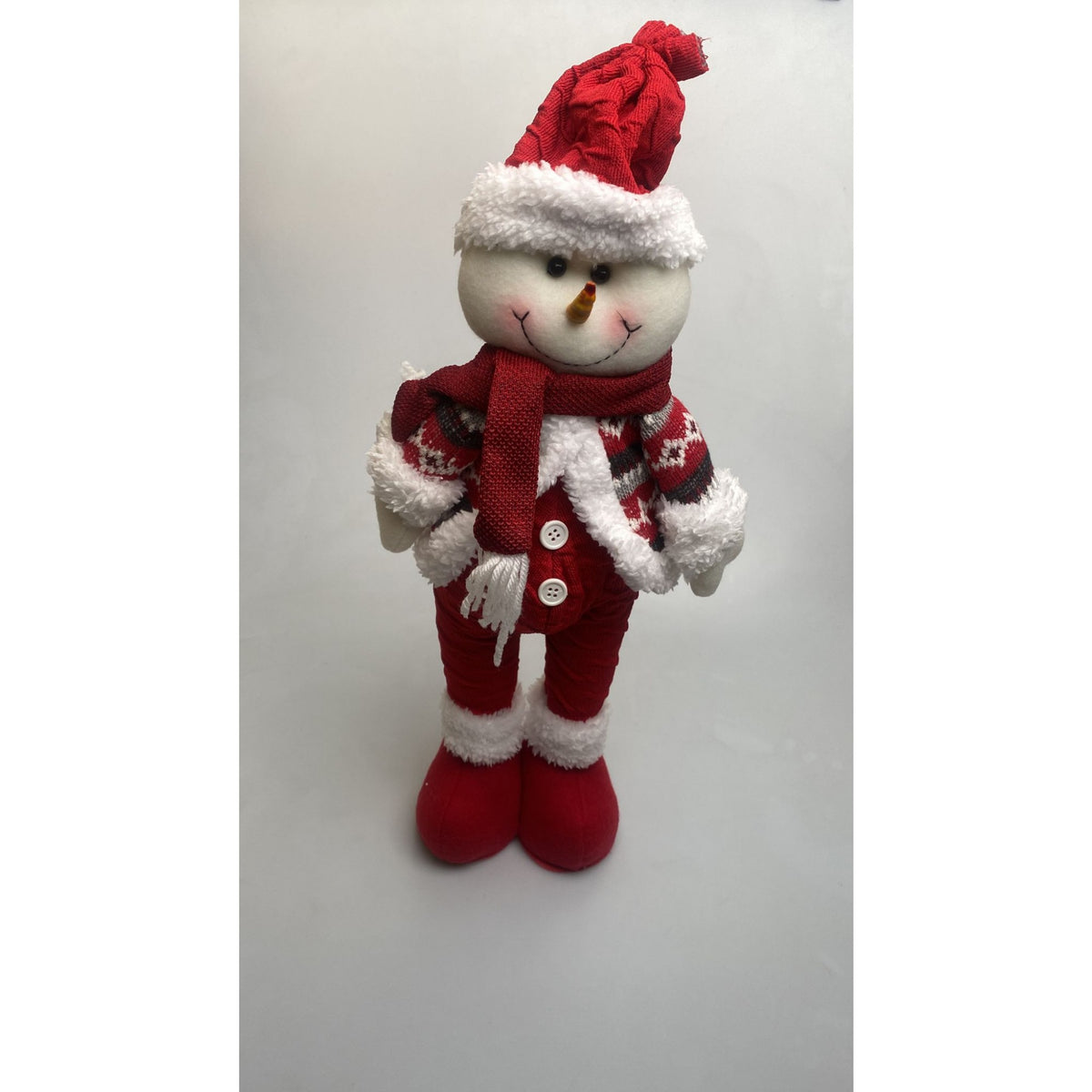 Om de Zăpadă Decorativ pentru Crăciun, Ornament Festiv de Interior și Exterior, Material Rezistent, 45 cm
