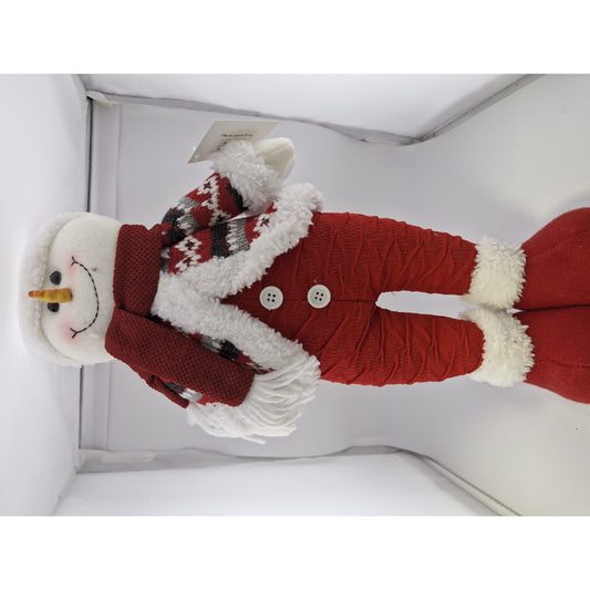 Om de Zăpadă Decorativ pentru Crăciun, Ornament Festiv de Interior și Exterior, Material Rezistent, 45 cm