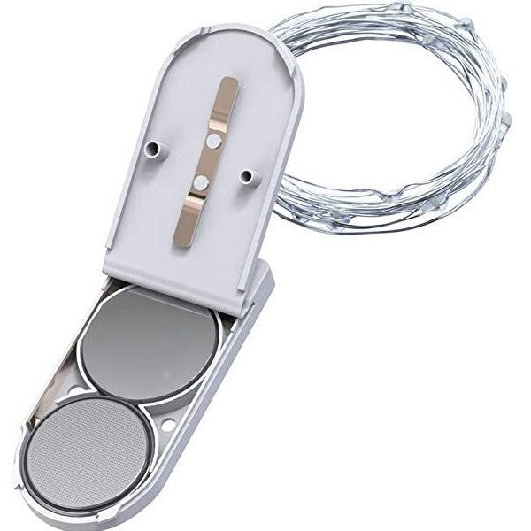 Instalatie Craciun Liniara cu 30 LED-uri, Fir din Cupru Flexibil, Functionare pe Baterii CR2032, Rezistenta la Inghet, Interior si Exterior, 3 m, Alb Rece